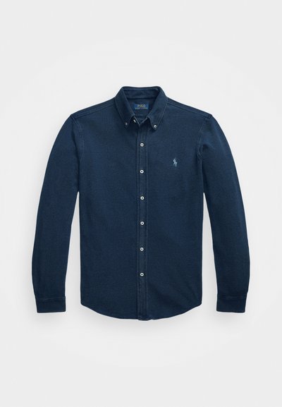 Polo Ralph Lauren INDIGO DYED MESH KNIT SHIRT - Πουκάμισο - dark indigo