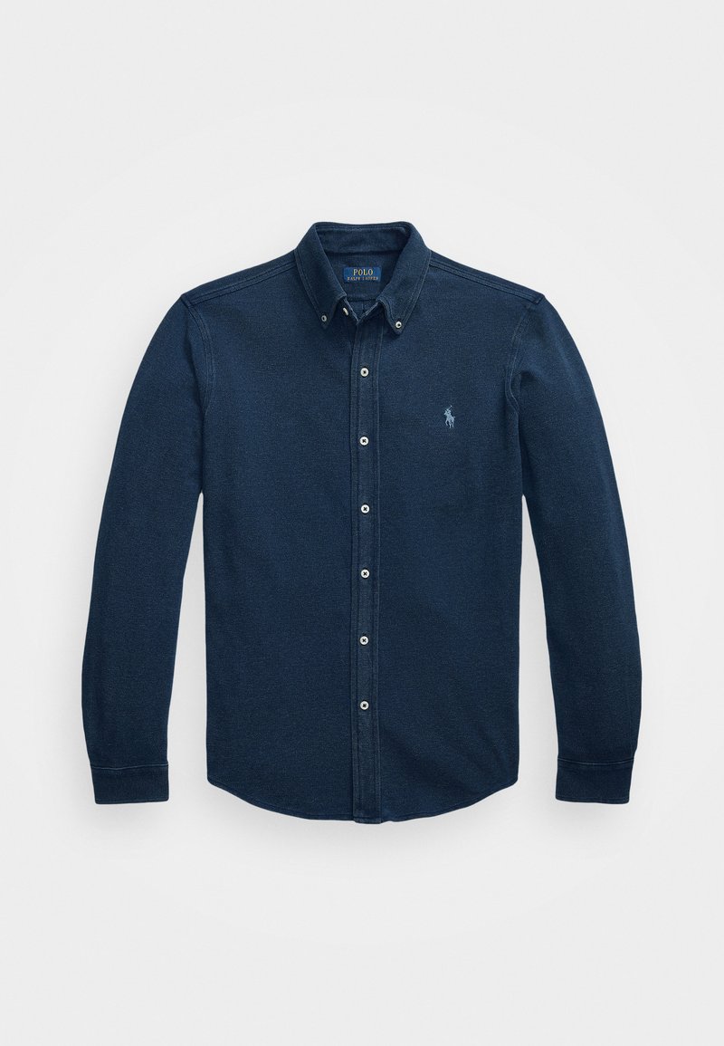Polo Ralph Lauren INDIGO DYED MESH KNIT SHIRT - Skjorte - dark indigo