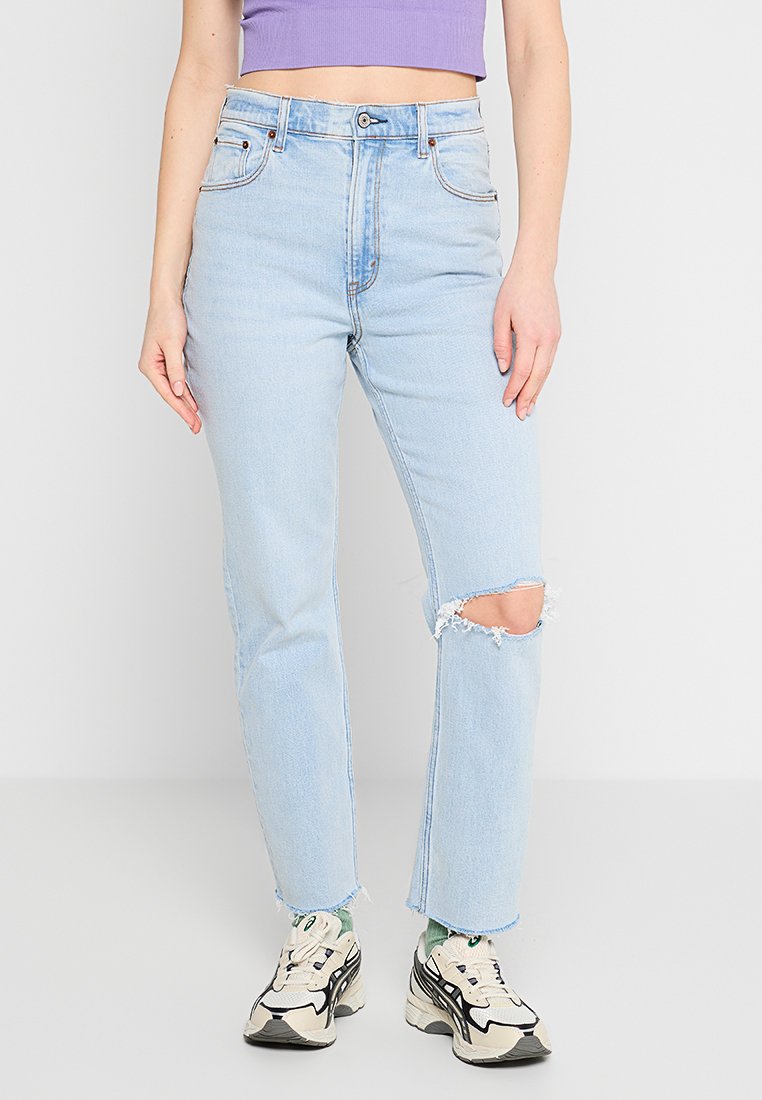 Abercrombie & Fitch Straight leg jeans lichtblauw Abercrombie & Fitch Straight leg jeans lichtblauw