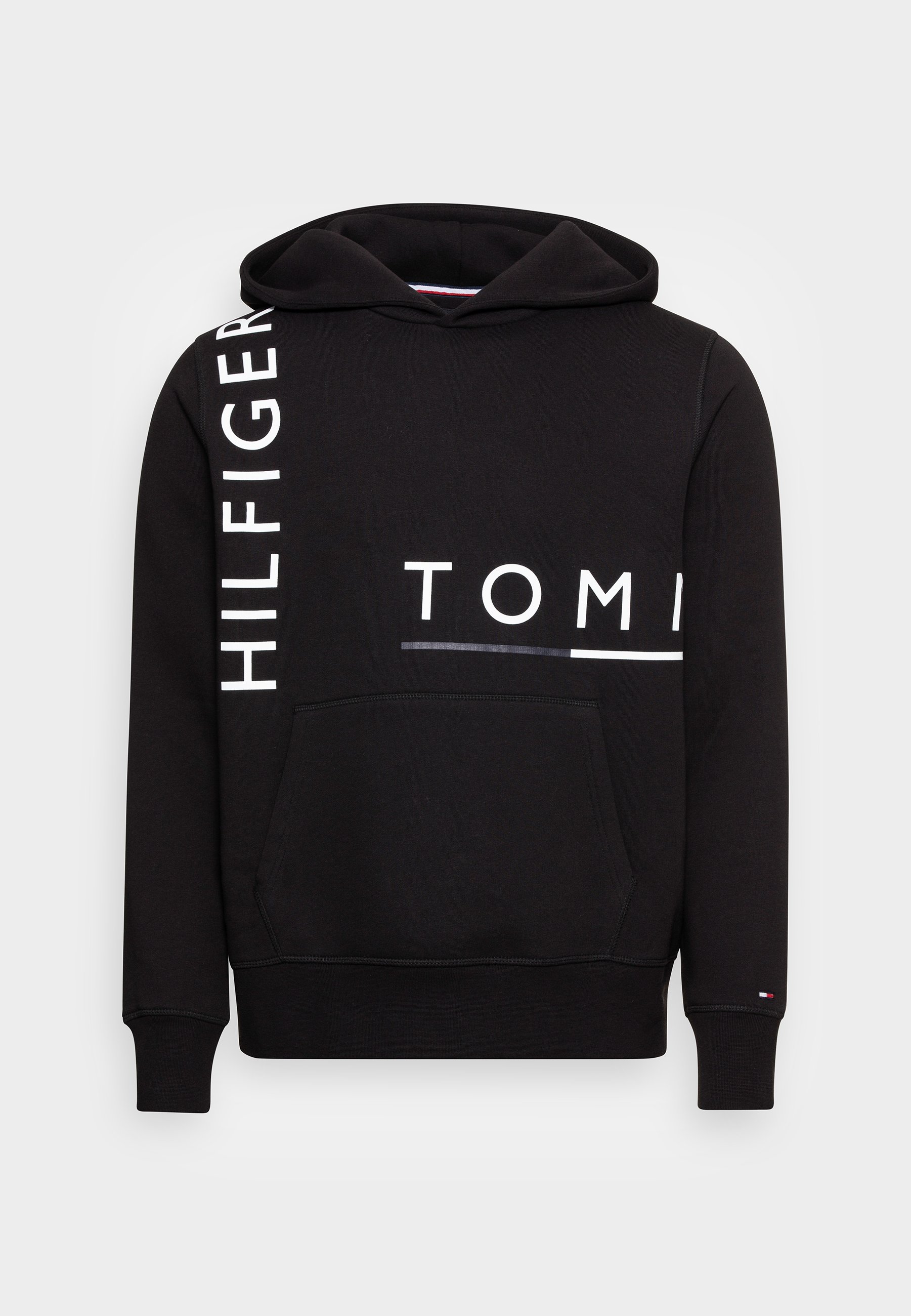 Tommy Hilfiger GRAPHIC OFF PLACEMENT HOODY - Sweatshirt - black - Zalando.de