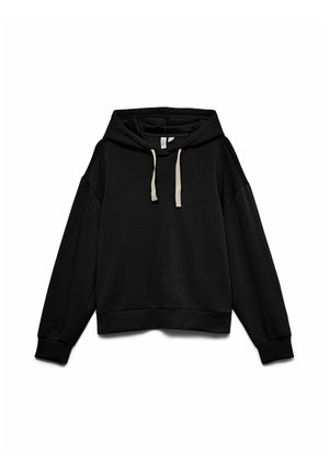 Vero Moda, HOODIE VMLEO SWEATSHIRT - Sweat à capuche - black