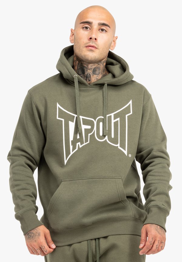 NORMALE PASSFORM LIFESTYLE - Kapuzenpullover - olive ecru