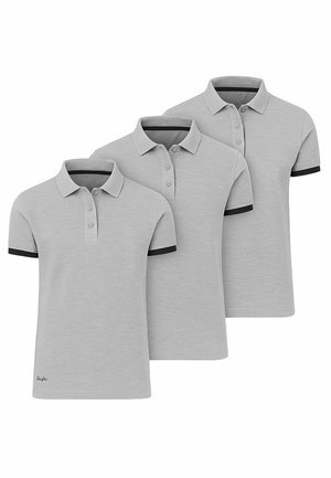 SET OF 3 POSS - Poloshirt - light grey light grey light grey