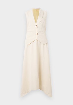 Stine Goya MATTE SHEER TAILORED HANDKERCHIEF DRESS - Dnevna obleka - ivory/cornsilk