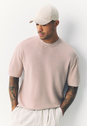 Next REGULAR FIT - SHORT SLEEVE CREW  - T-shirts basic - oatmeal