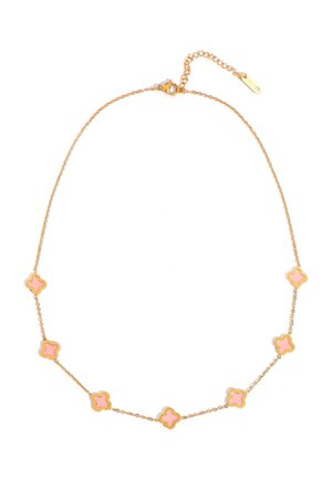 NTHIRTYTHREE ROSE BLUME HALSKETTE UNISEX - Halskette - rose gold-coloured