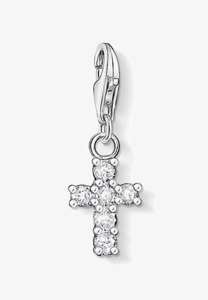 THOMAS SABO, CHARM-ANHÄNGER KREUZ - Ciondolo - silberfarben weiß