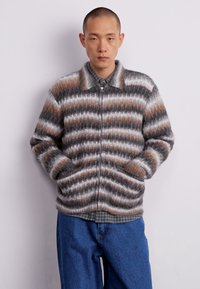 Obey Clothing REGGIE ZIP UP CARDIGAN - Jopica - black multi