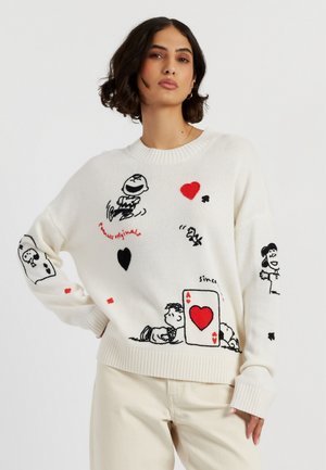 Strickpullover - cream