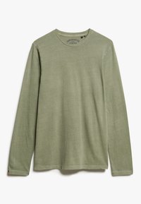 Superdry & Co CLASSIC ESSENTIAL - Langarmshirt - washed light khaki
