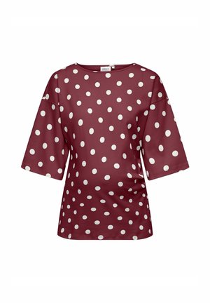 OLMLIA - Printtipaita - burgundy
