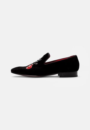 JUNG MR LUCKY LOAFER - Scarpe senza lacci - tericiopelo black