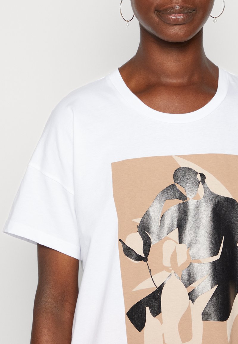 Damen T-Shirts | Kaffe DORA T-Shirt print optical white/weiß - IJ68189 Damen T-Shirts | Kaffe DORA T-Shirt print optical white/weiß - IJ68189