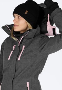 Swedemount CERVINIA - Snowboardjacka - charcoal melange lt pink
