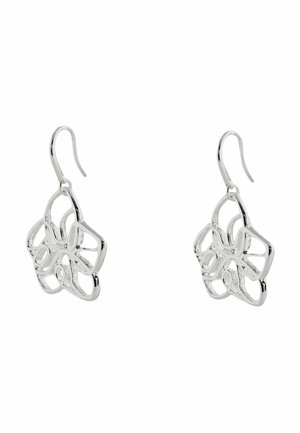 FLOWER DROP - Earrings - silver tone