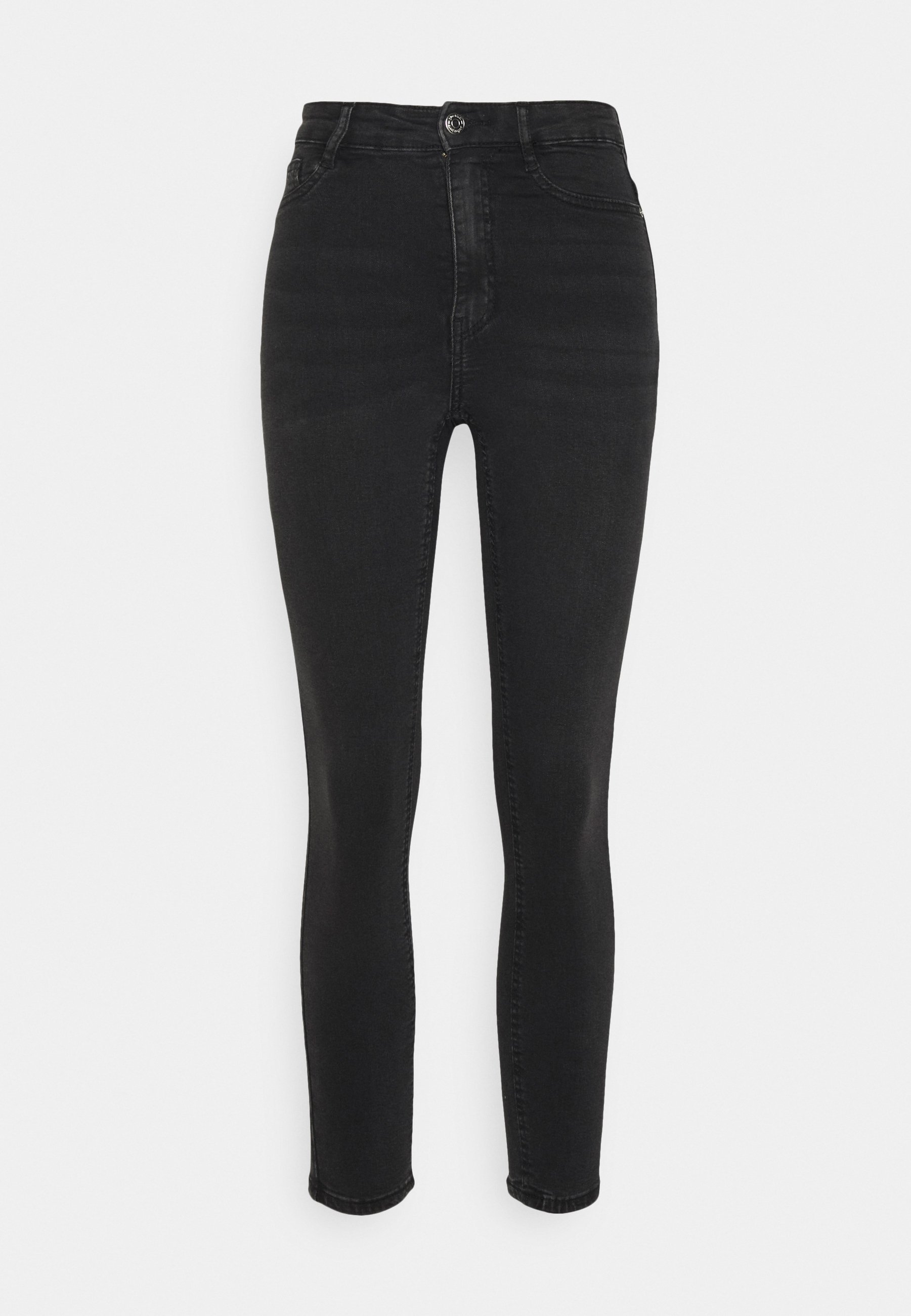 Gina Tricot Petite HIGH WAIST Jeans Skinny Fit offblack/grey
