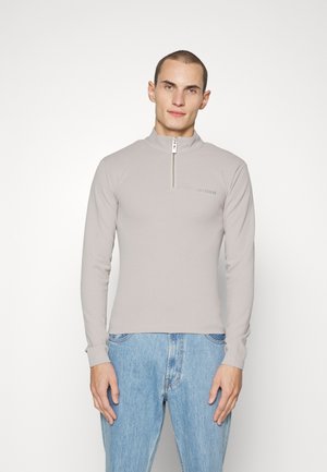 Han Kjøbenhavn LOGO HALF ZIP SHARP LONG SLEEVE - Μπλούζα με μακριά μανίκια - grey