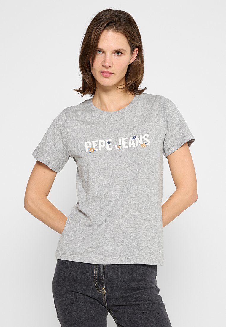 Pepe Jeans T-shirt print grijs Pepe Jeans T-shirt print grijs