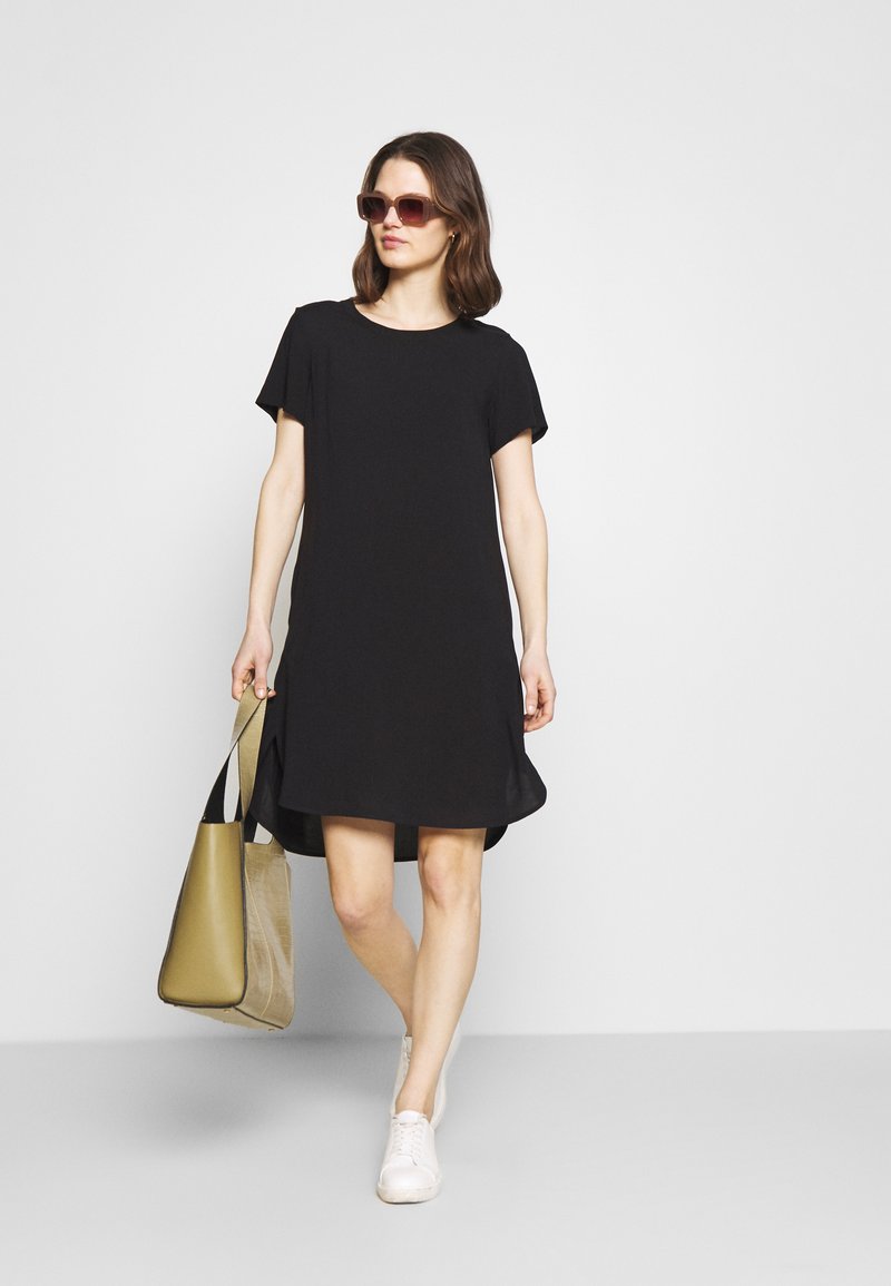 Marc O Polo Denim Sleeve Dress Jerseykleid Black Schwarz Zalando De 