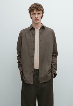 Overhemd - dark brown