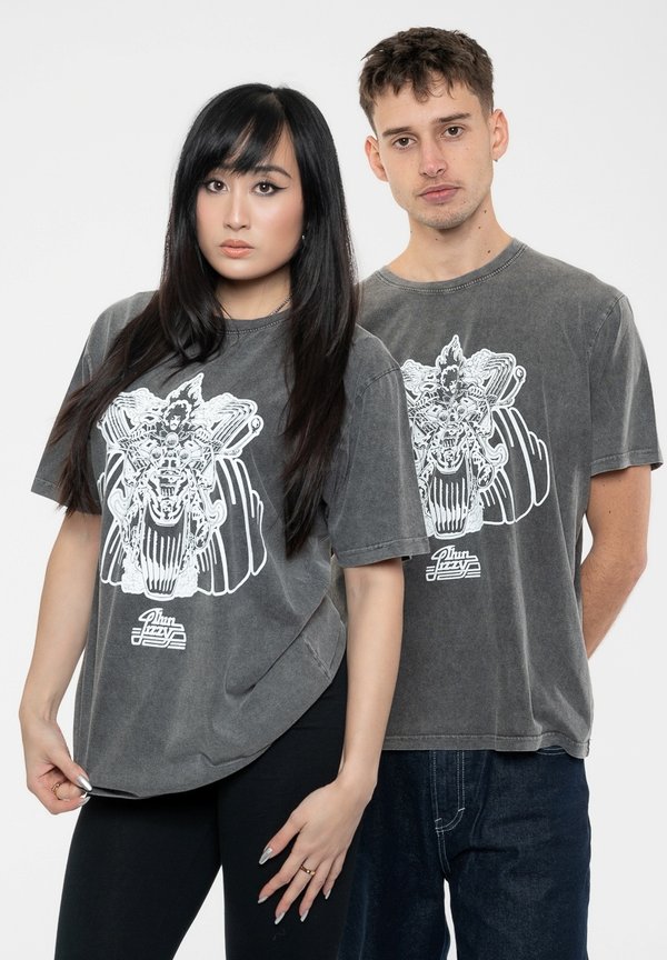 THIN LIZZY ROCKER  - Print T-shirt - charcoal