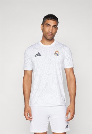 REAL MADRID PREMATCH SHIRT - Športne kratke hlače - white/clear grey