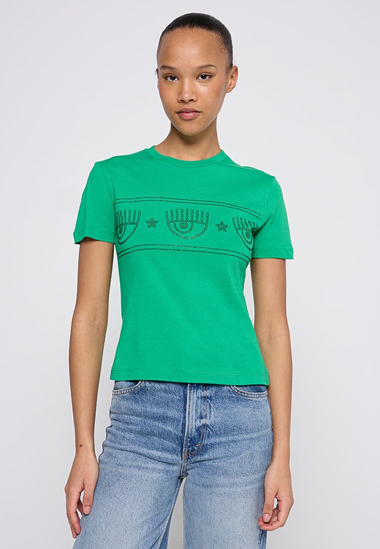 CHIARA FERRAGNI T-shirt basic groen