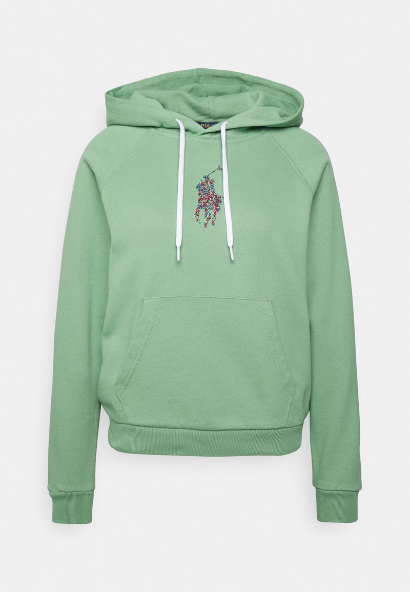 Polo Ralph Lauren BEADED BIG PONY FRENCH TERRY HOODIE - Camisola - outback green