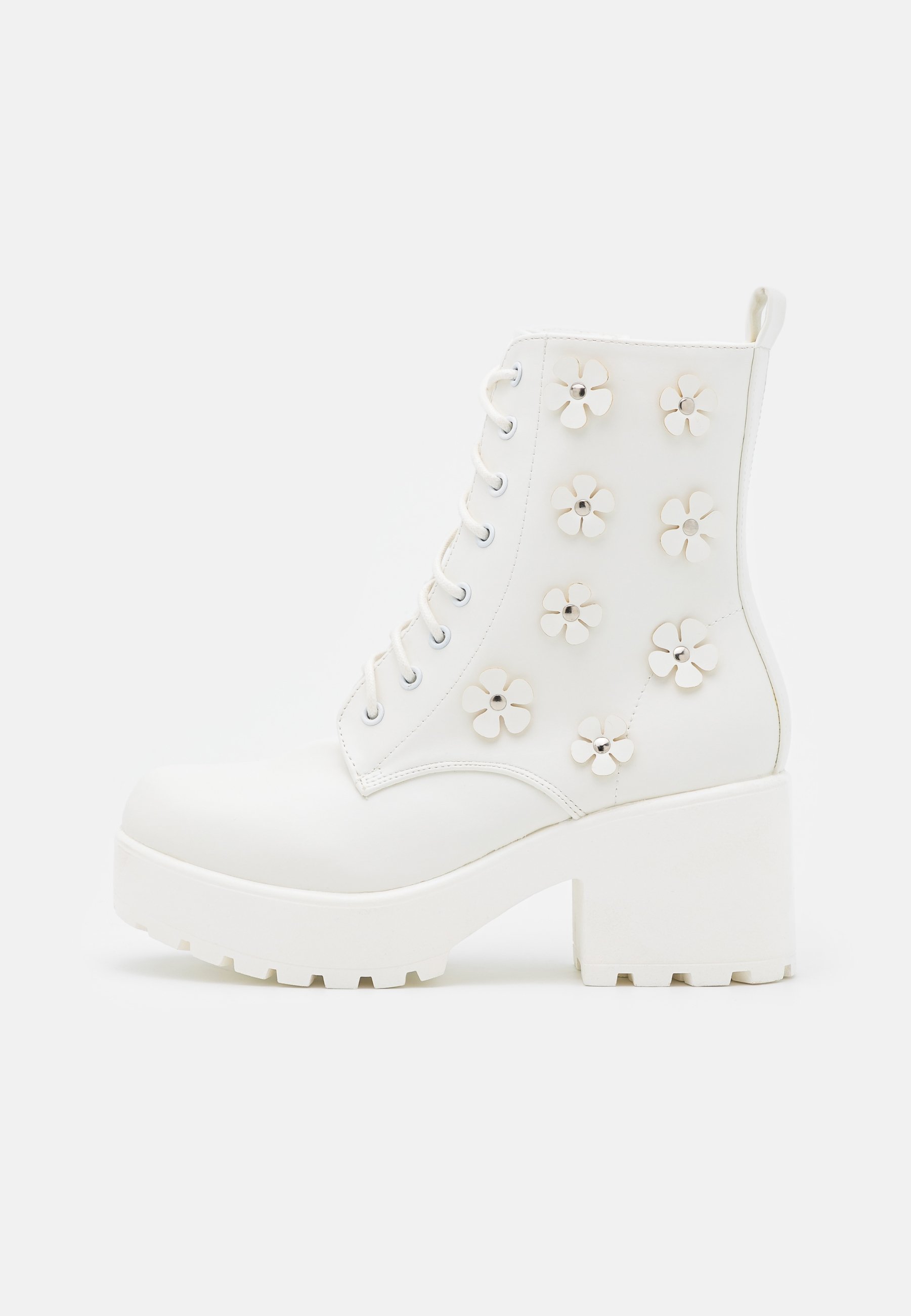 white ankle booties block heel