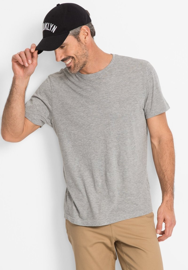 bonprix 3ER PACK - T-shirt basic - grey