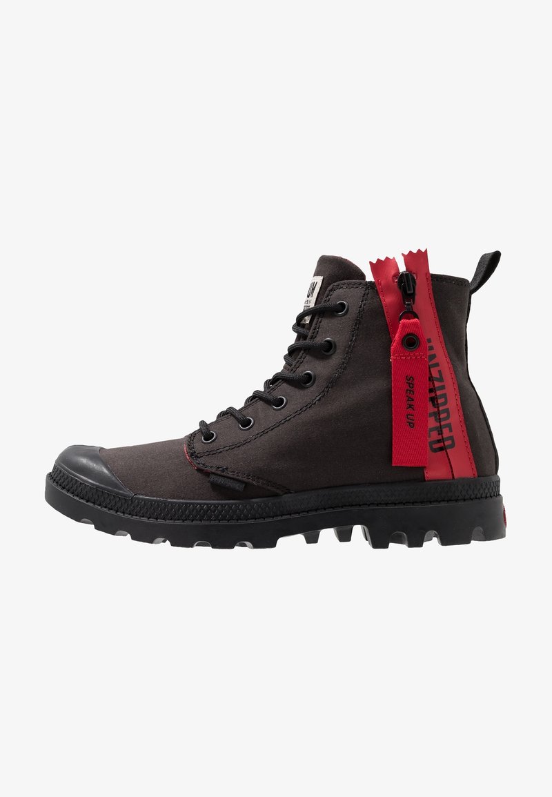 Palladium Stivaletti stringati - black