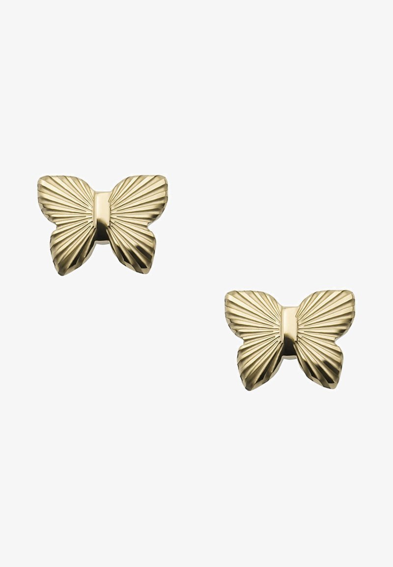 Fossil Earrings - gold-coloured