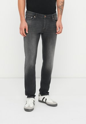 JJIGLENN JJCOOPER - Blugi slim fit - black denim