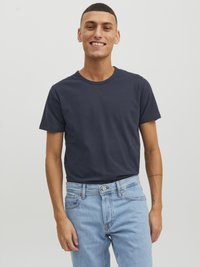 Jack & Jones - BASIC O-NECK TEE - Basic T-shirt - navy blue Thumbnail Image 1