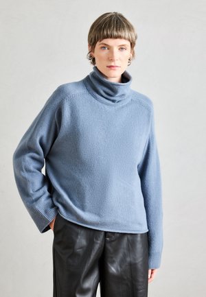 LONGSLEEVE STAND UP COLLAR - Svetrík - slate blue