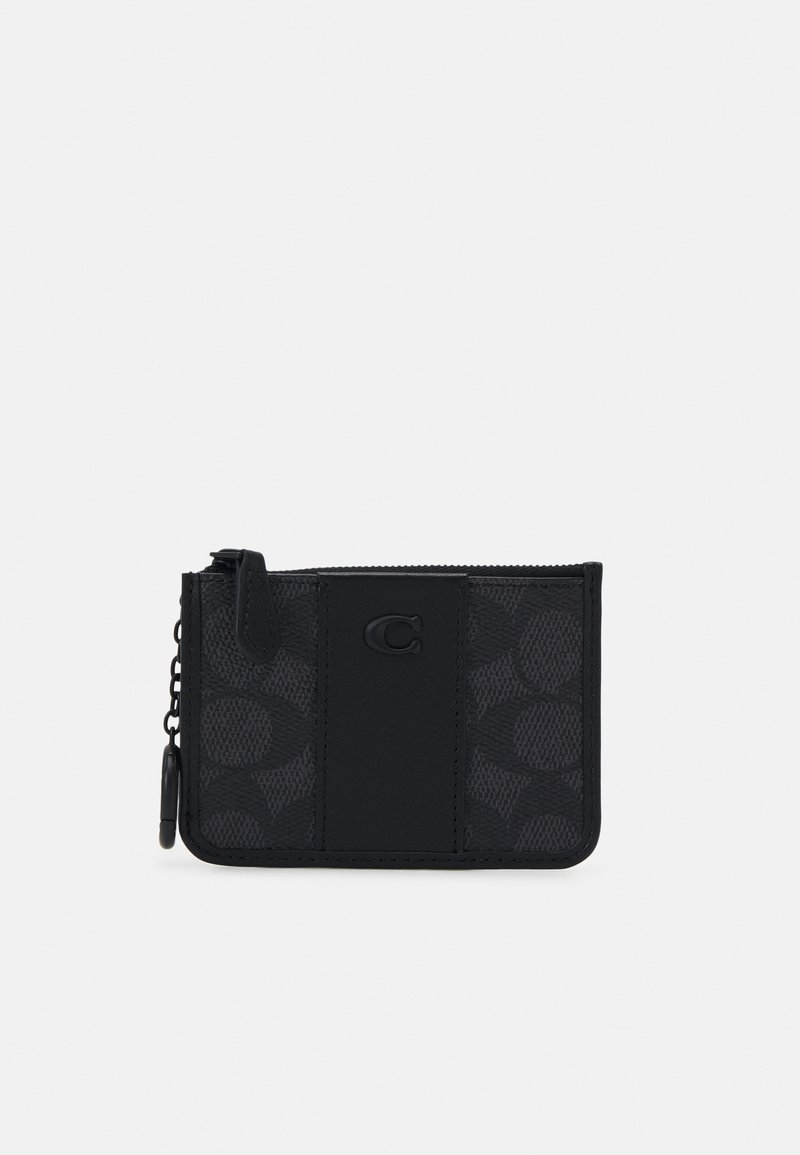 COACH ESSENTIAL MINI ID CARD CASE IN SIGNATURE CANVAS - Novčanik - charcoal/black