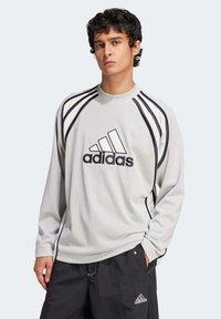adidas Originals - WARM-UP LONG-SLEEVE - Tops ar garām piedurknēm - grey two Miniatūras attēls 1