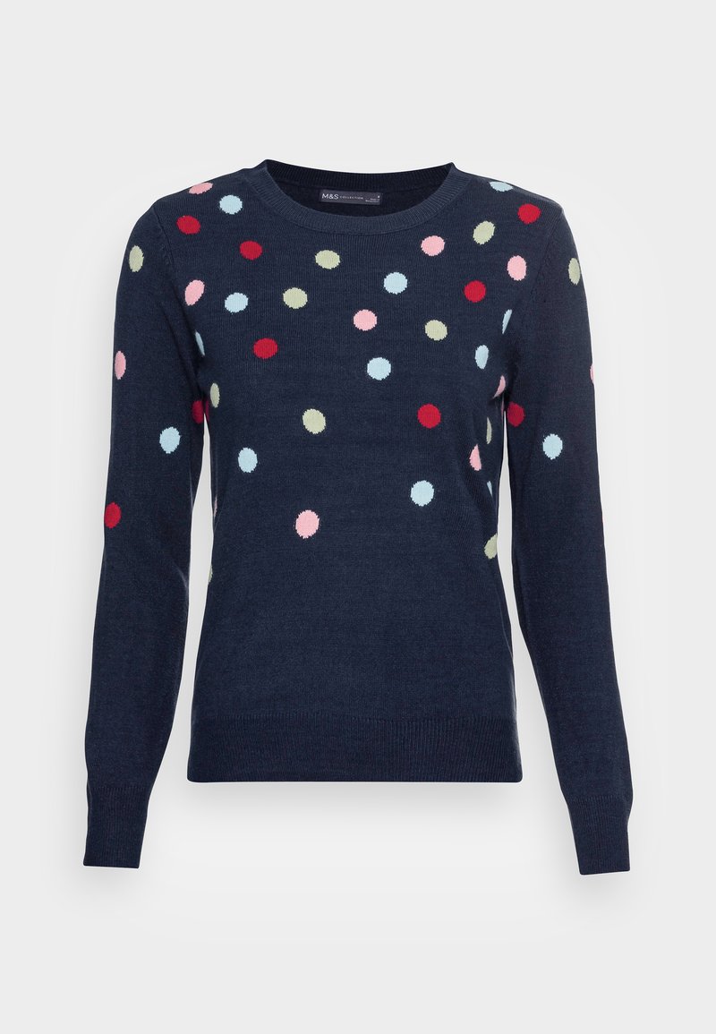 Marks Spencer Spot Cashmilon Jumper Navy Mix Dark Blue Zalando De Marks Spencer Spot Cashmilon Jumper Navy Mix Dark Blue Zalando De