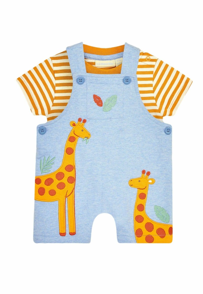 JoJo Maman Bébé 2-PIECE BOAT APPLIQUE SET  - REGULAR FIT - Montérky - blue giraffe