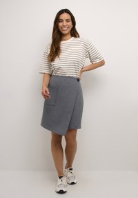 Kaffe EDEN  - Suknja A kroja - grey melange