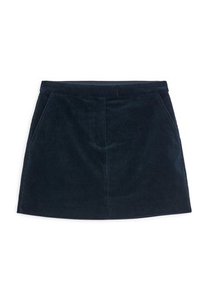 ARKET, ARKET CORDUROY MINI SKIRT - Jupe trapèze - dark blue