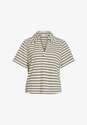 VILA MIT KURZEN ÄRMELN V-AUSSCHNITT - Polo shirt - birch