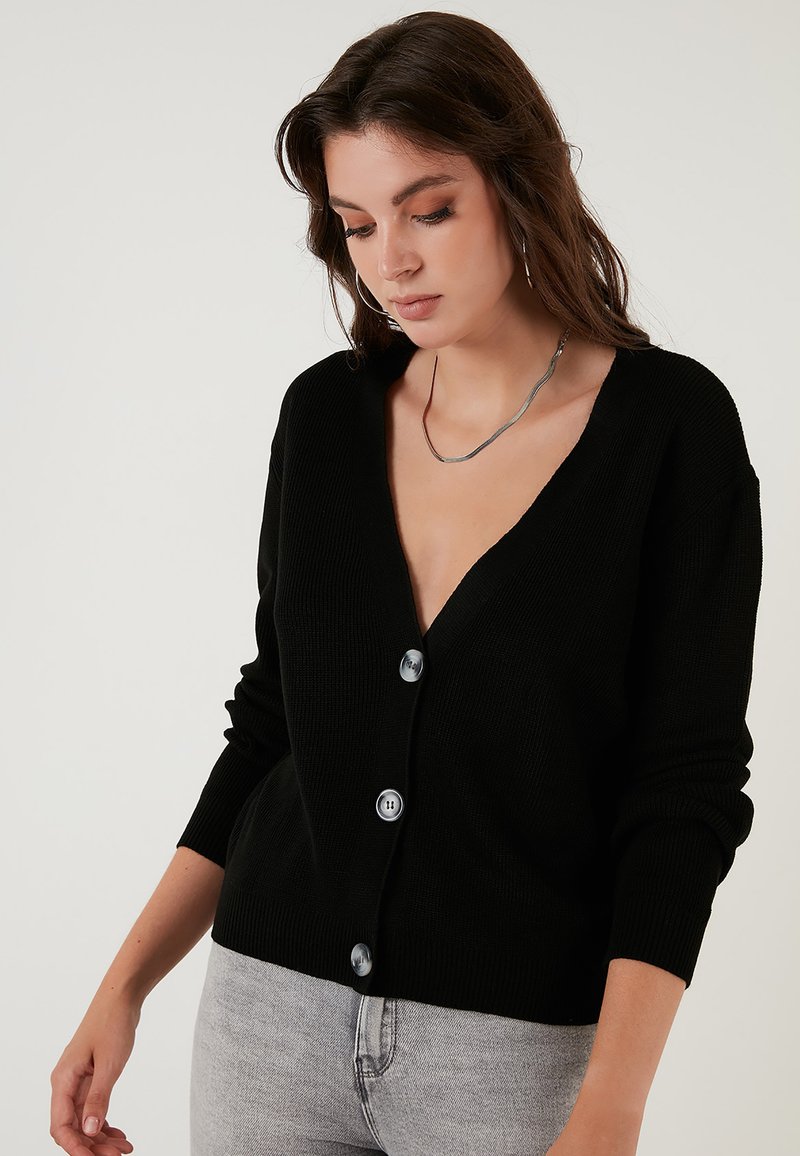 LELA REGULAR FIT Cardigan black Zalando.de