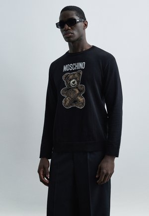 CREW NECK - Maglione - solid black
