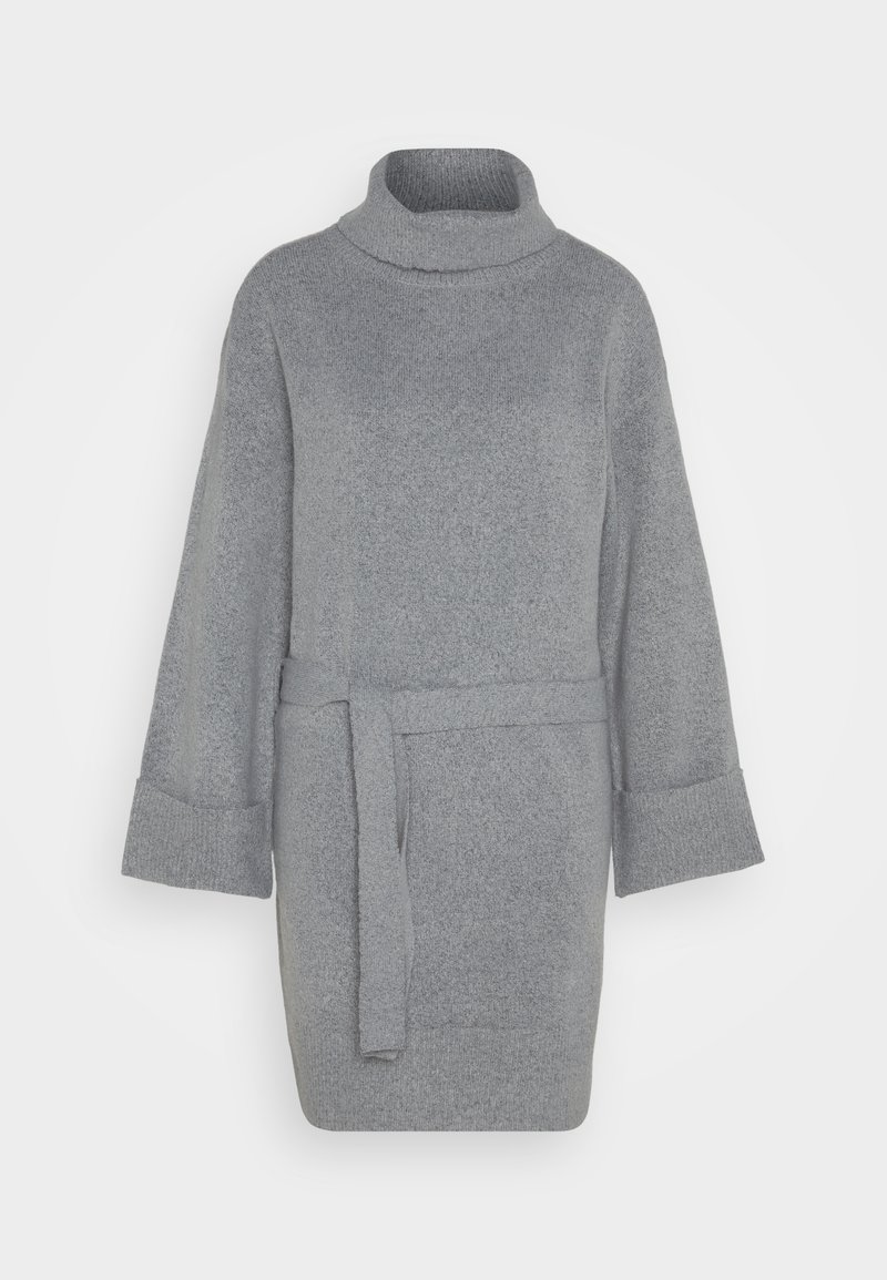 Vila Gebreide jurk grijs gemêleerd Vila Gebreide jurk grijs gemêleerd