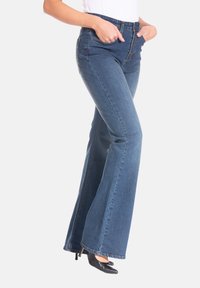 Rica Lewis TAILLE HAUTE - Jean bootcut - bleu