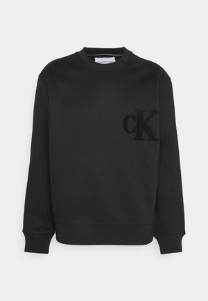 CHENILLE CREW NECK - Felpa - ck black