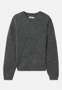 VITOR V NECK  - Stickad tröja - dark grey melange