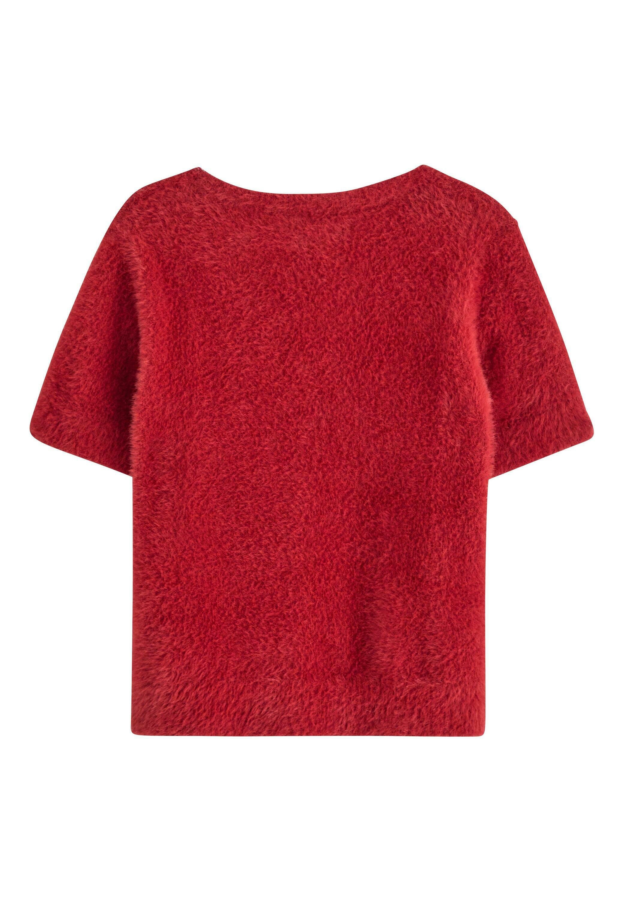 Lindex SHORT-SLEEVED - Basic T-shirt - dark dusty red/dark red