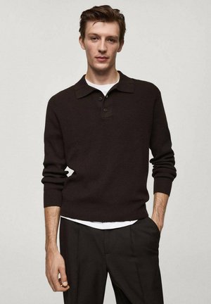 Mango Majica z dolgimi rokavi - brown